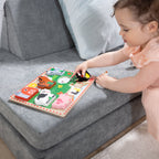 Educational Farm Animals Chunky Puzzle - 8 Pieces