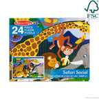 Educational Safari Social Floor Puzzle - 24 Pieces
