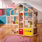 Educational Wooden Hi-Rise Dollhouse
