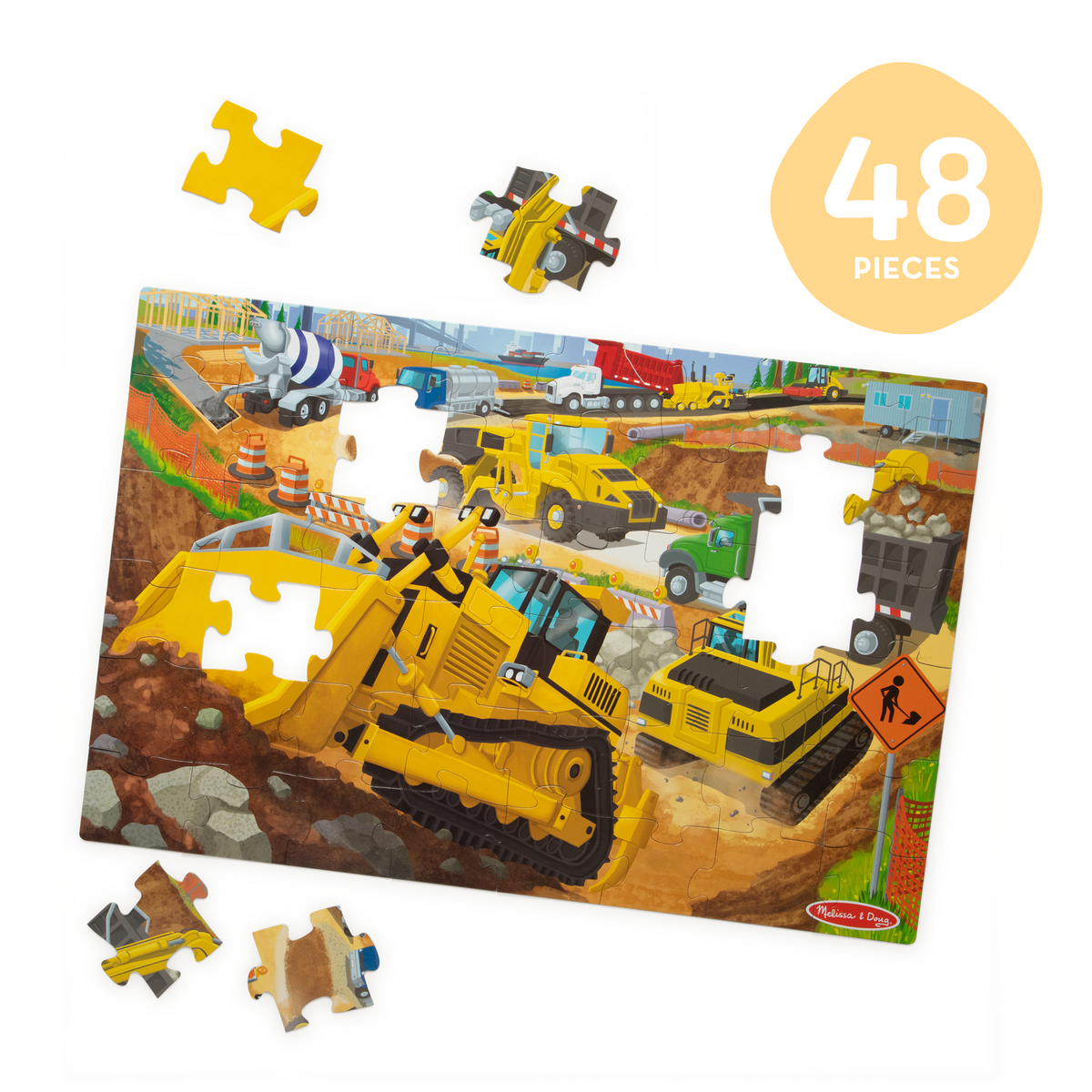 Educational Building Site Floor Puzzle - 48 Pieces