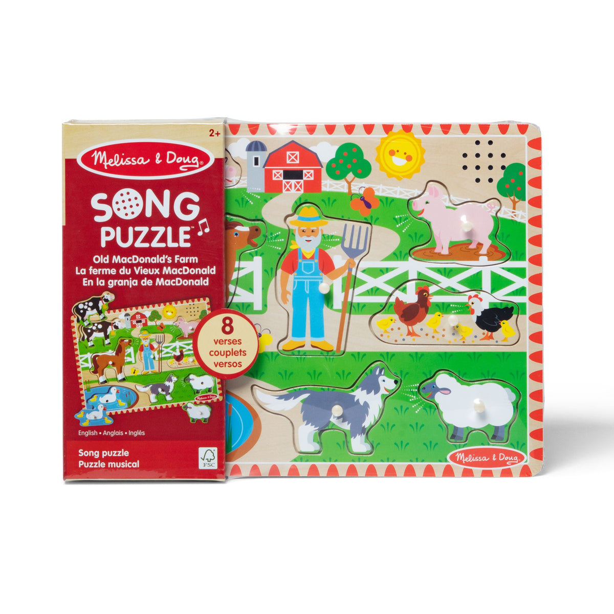 Educational Old MacDonalds Farm Song Puzzle - 8 Pieces