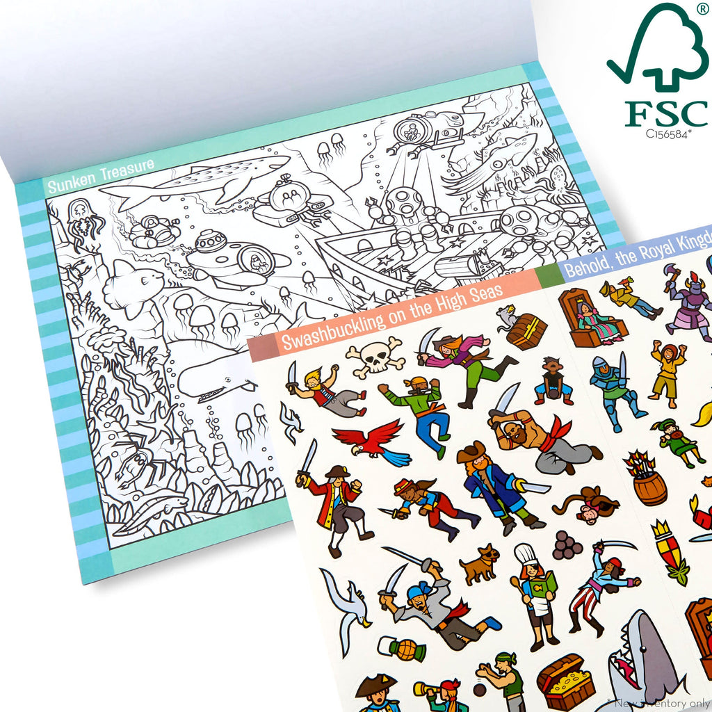 Educational Seek & Find Sticker Pad Adventure
