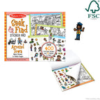 Educational Seek & Find Sticker Pad Around Town