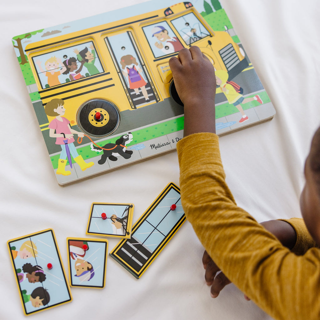 Educational The Wheels on the Bus Song Puzzle - 6 Pieces