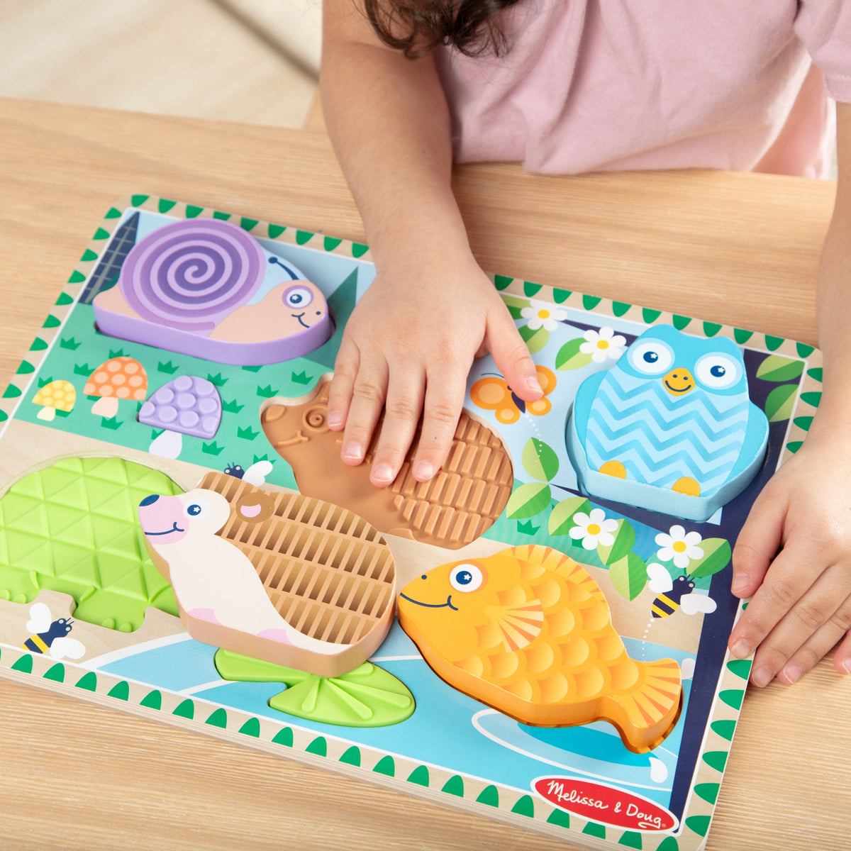 Educational Forest Friends Touch & Feel Puzzle