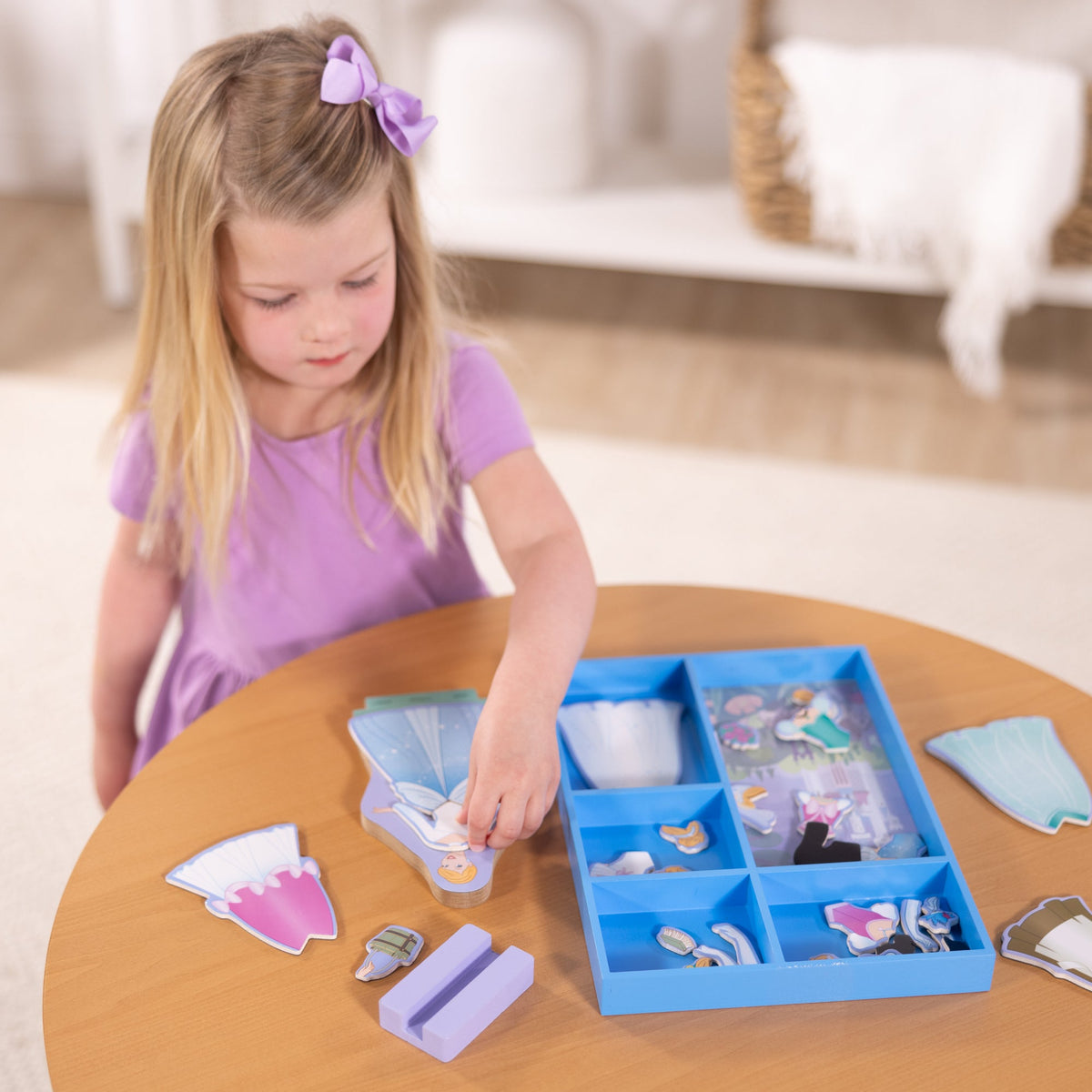Educational Disney Cinderella Wooden Magnetic Dress-Up