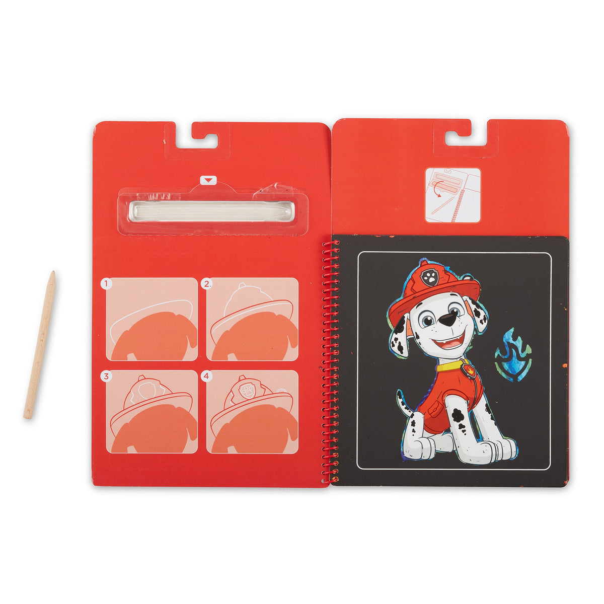 Educational PAW Patrol Scratch Art Pad - Marshall