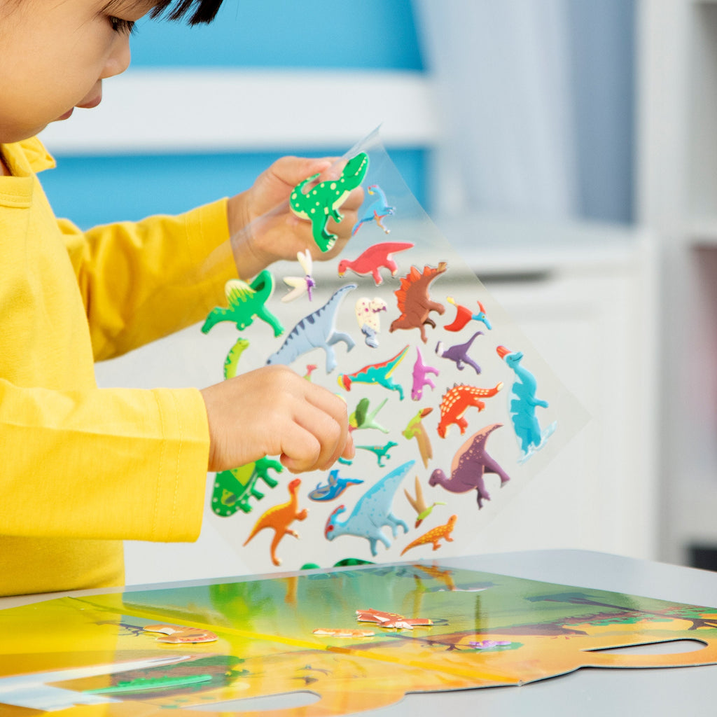 Educational Puffy Sticker Play Set - Dinosaur