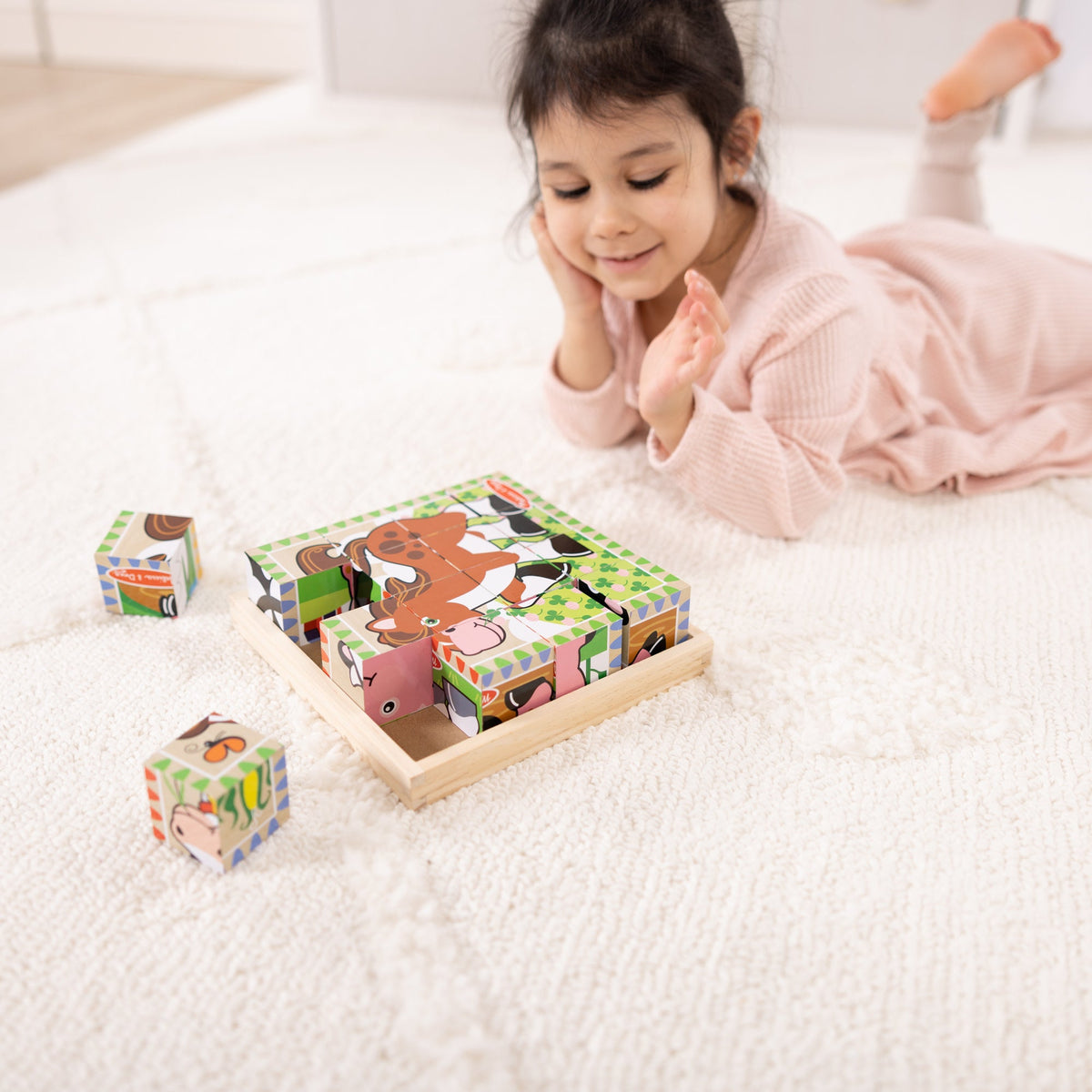 Educational Farm Cube Puzzle - 16 Pieces