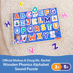 Educational Ms. Rachel Wooden Phonics Alphabet Sound Puzzle - 26 Pieces
