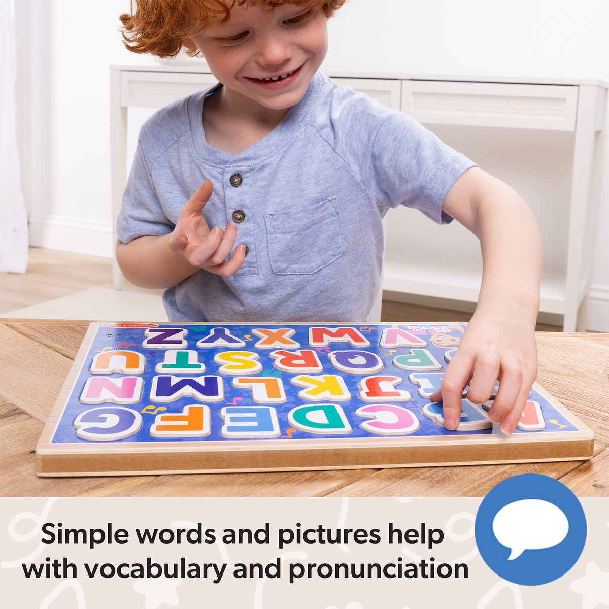 Educational Ms. Rachel Wooden Phonics Alphabet Sound Puzzle - 26 Pieces