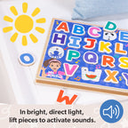 Educational Ms. Rachel Wooden Phonics Alphabet Sound Puzzle - 26 Pieces
