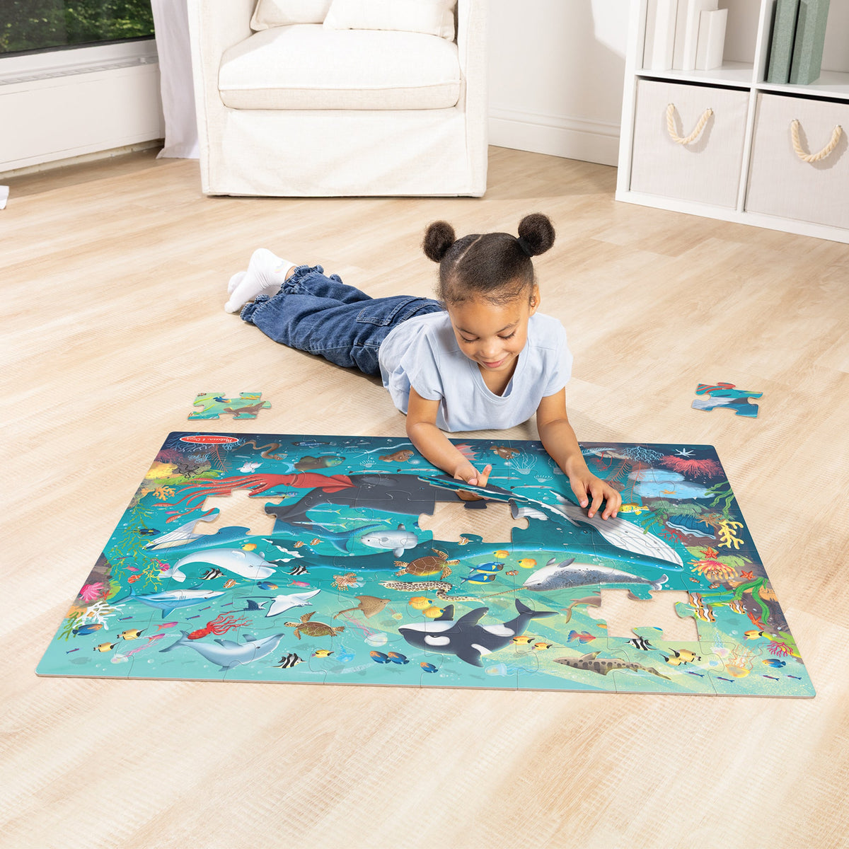 Educational Underwater Floor Puzzle - 48 Pieces