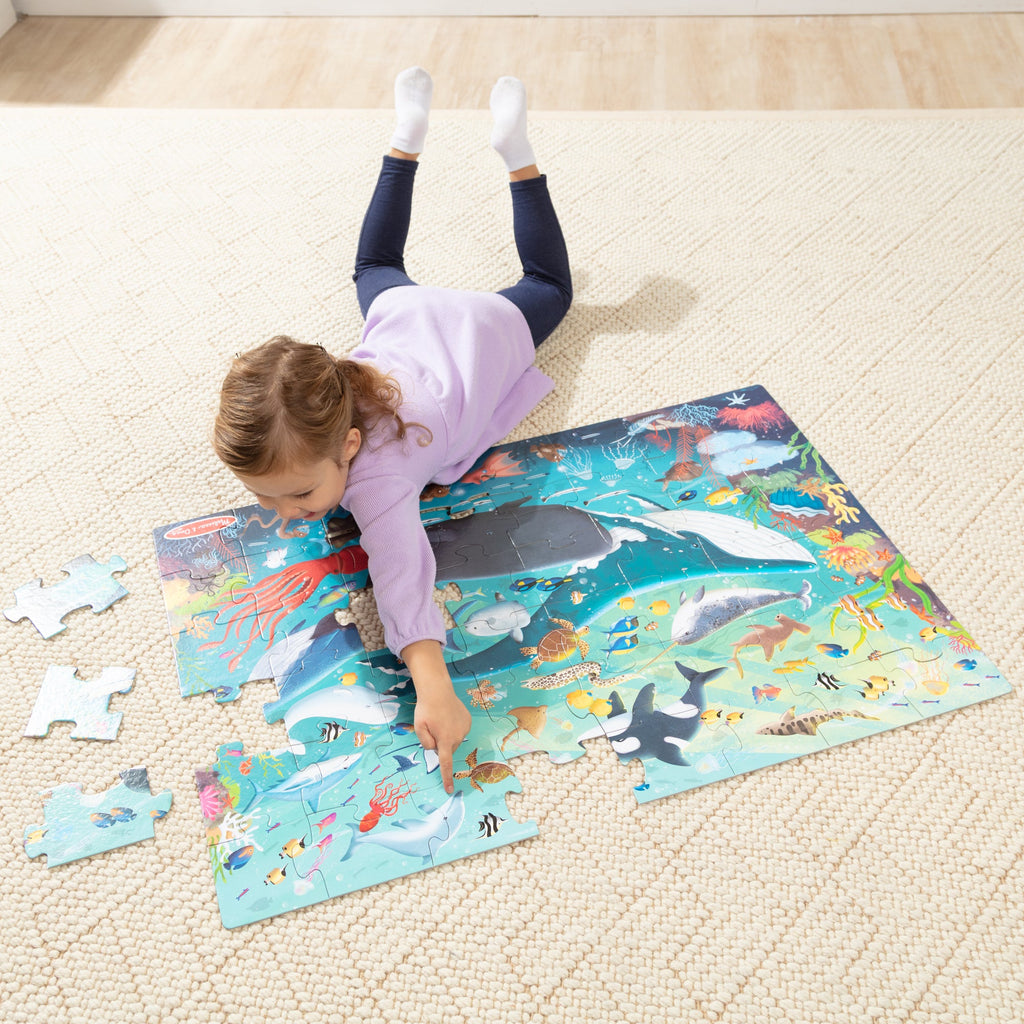 Educational Underwater Floor Puzzle - 48 Pieces