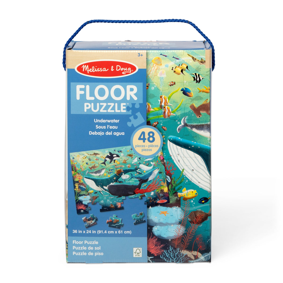 Educational Underwater Floor Puzzle - 48 Pieces