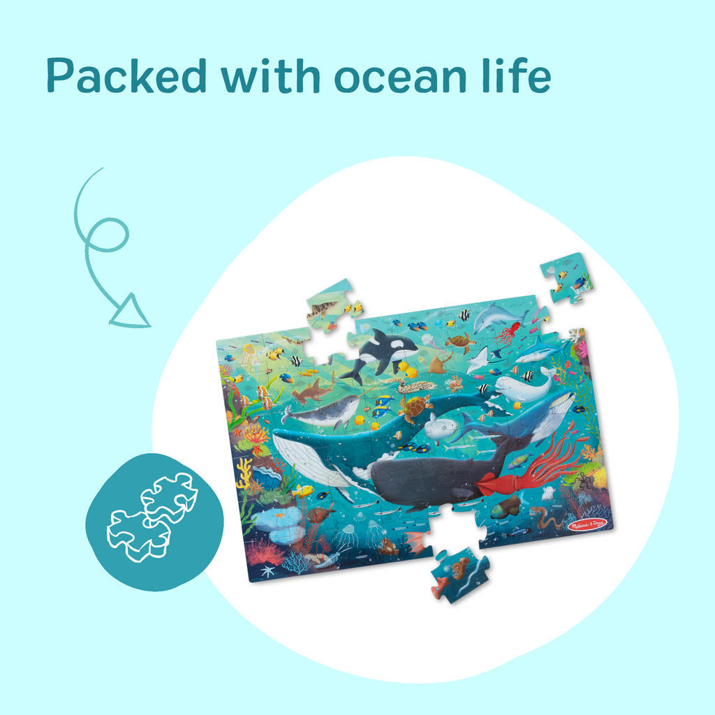 Educational Underwater Floor Puzzle - 48 Pieces