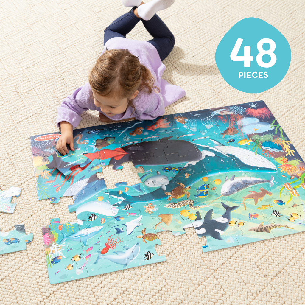 Educational Underwater Floor Puzzle - 48 Pieces