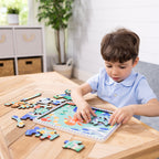 Educational Wooden Underwater Gear Puzzle 18 Pieces
