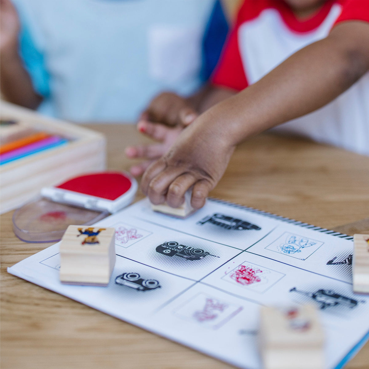 Educational PAW Patrol Wooden Stamps Activity Set