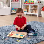 Educational Bear Family Dress-Up Puzzle - 45 Pieces