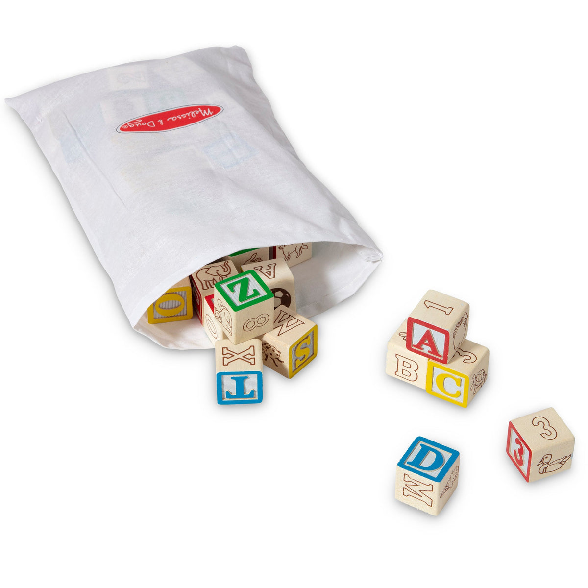Educational Wooden ABC123 Blocks