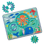 Educational Wooden Underwater Gear Puzzle 18 Pieces
