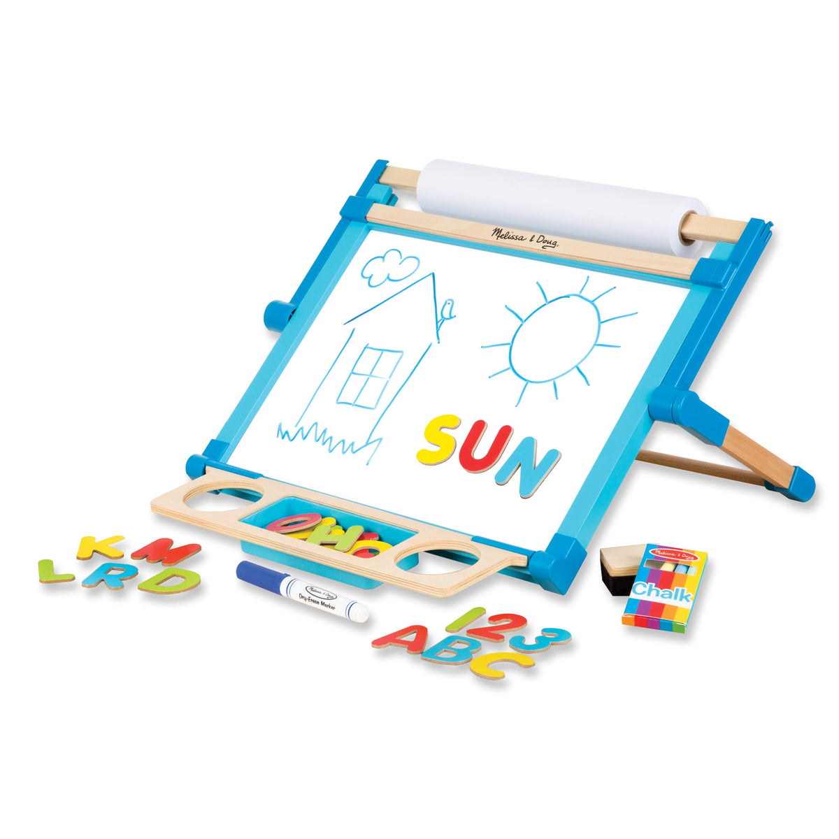 Educational Double-Sided Magnetic Tabletop Easel