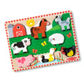 Educational Farm Animals Chunky Puzzle - 8 Pieces