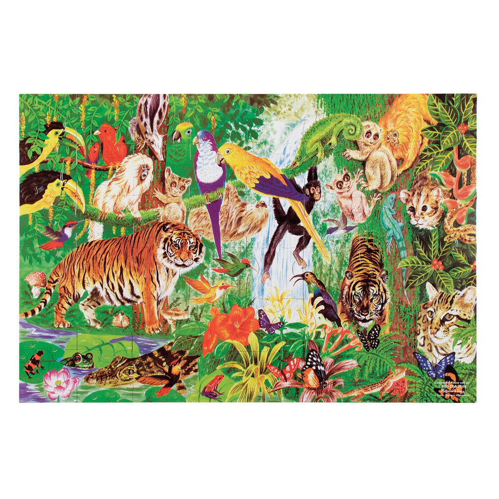 Educational Rainforest Floor Puzzle - 48 Pieces