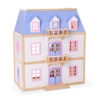 Educational Wooden Multi-Level Dollhouse
