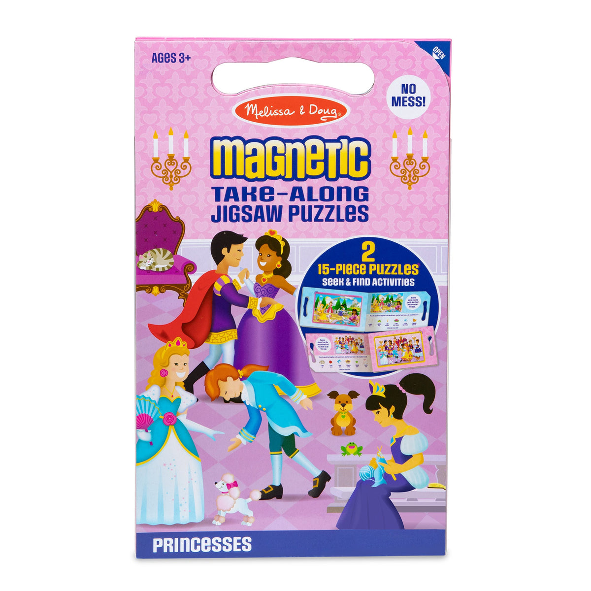 Educational Take-Along Magnetic Jigsaw Puzzles Princesses
