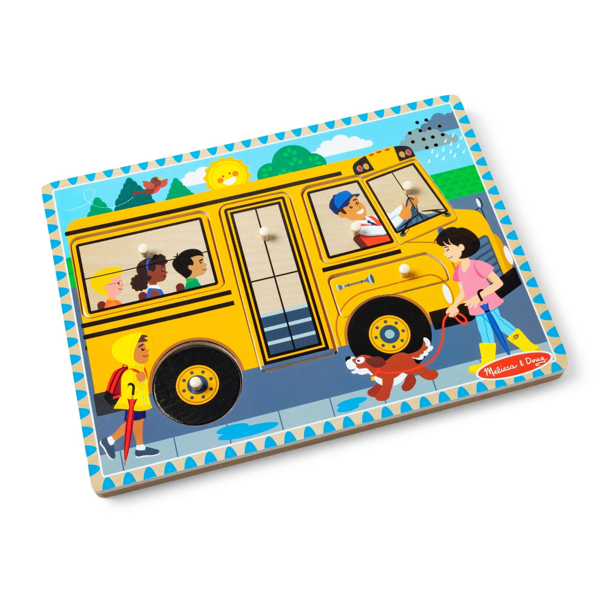 Educational The Wheels on the Bus Song Puzzle - 6 Pieces