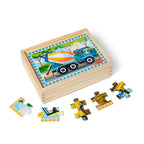 Educational Wooden Jigsaw Puzzles in a Box - Construction
