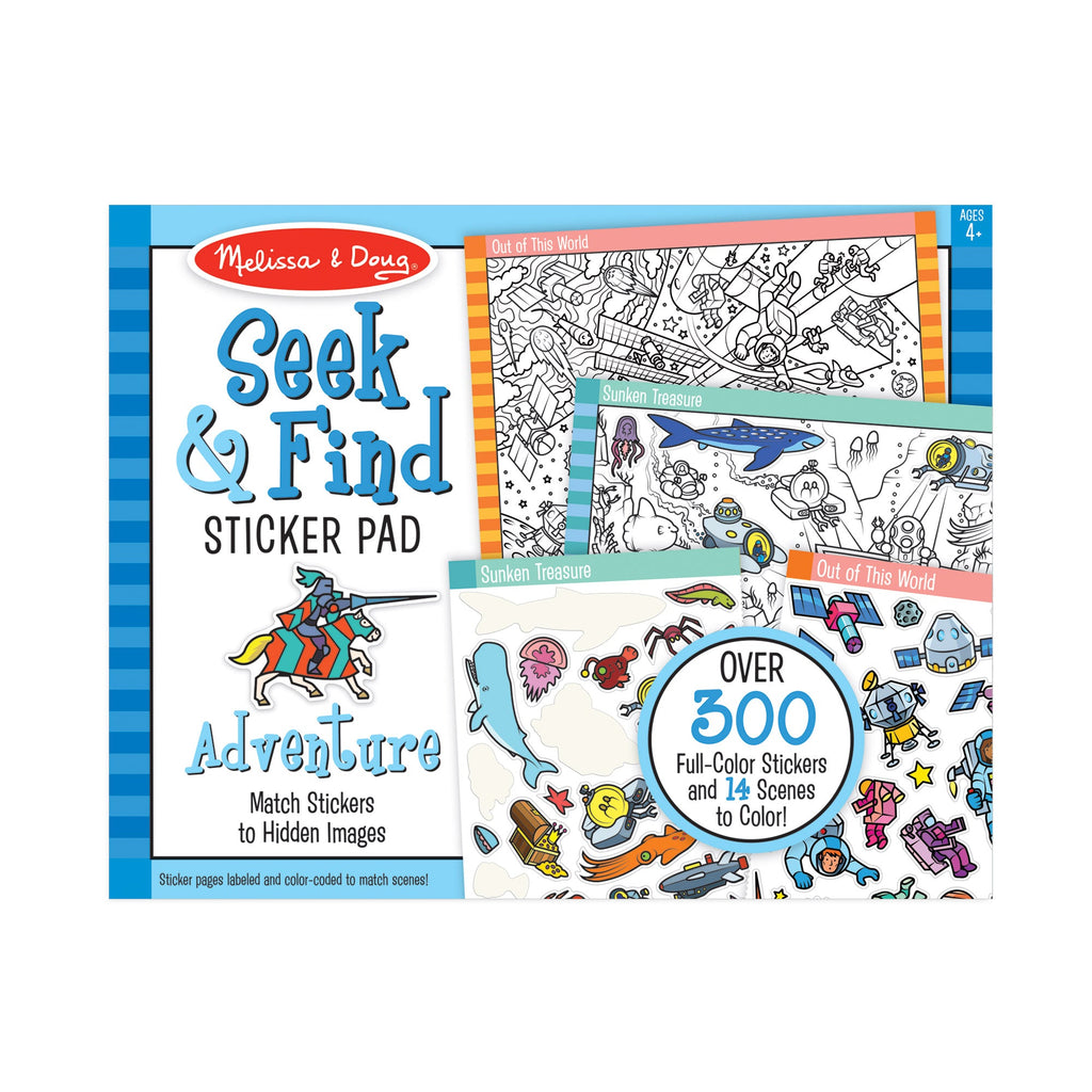 Educational Seek & Find Sticker Pad Adventure