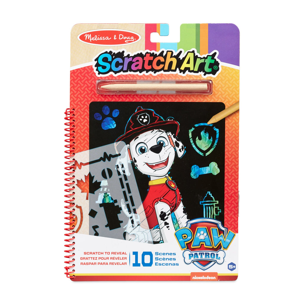 Educational PAW Patrol Scratch Art Pad - Marshall