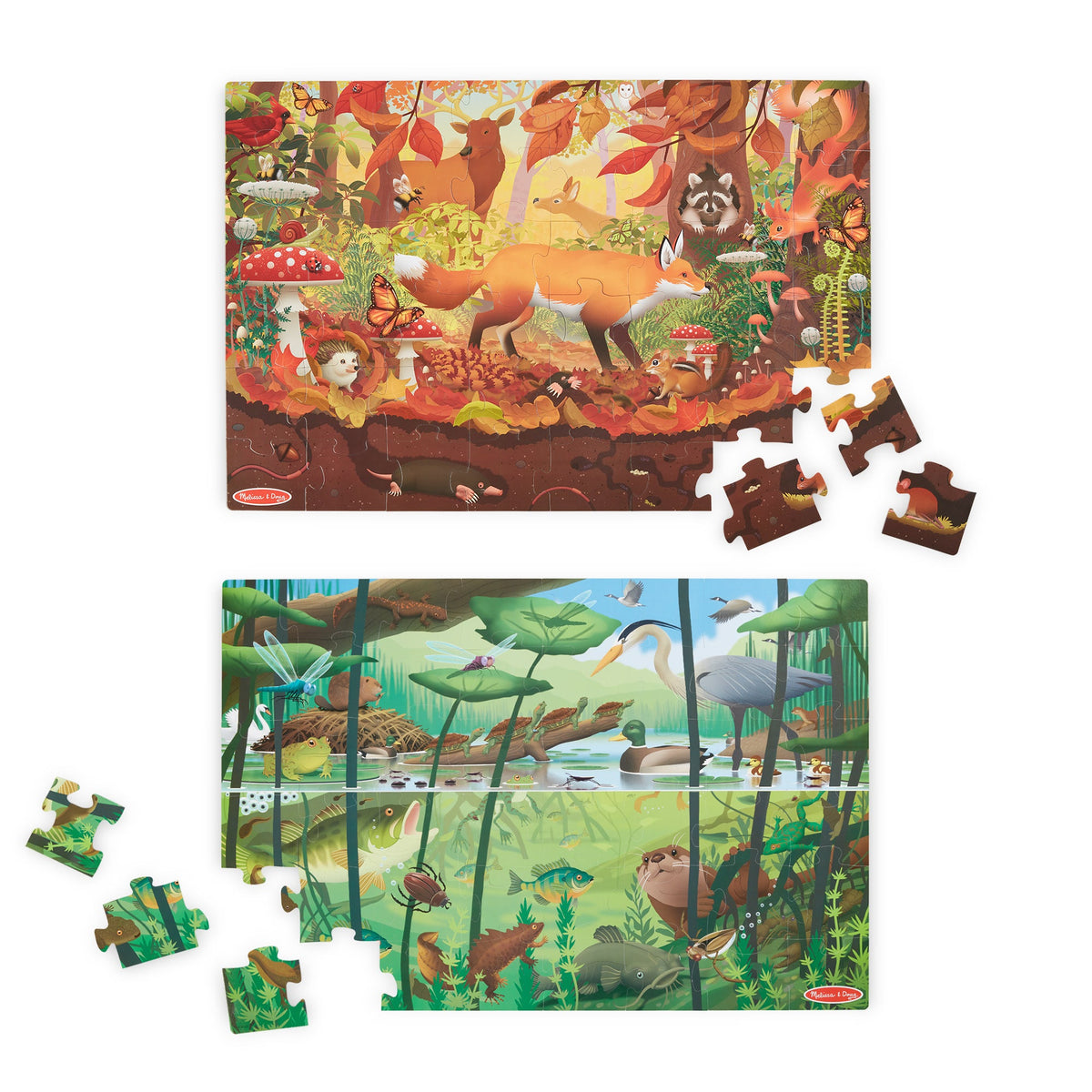Educational Lets Explore Double-Sided Seek & Find Puzzle