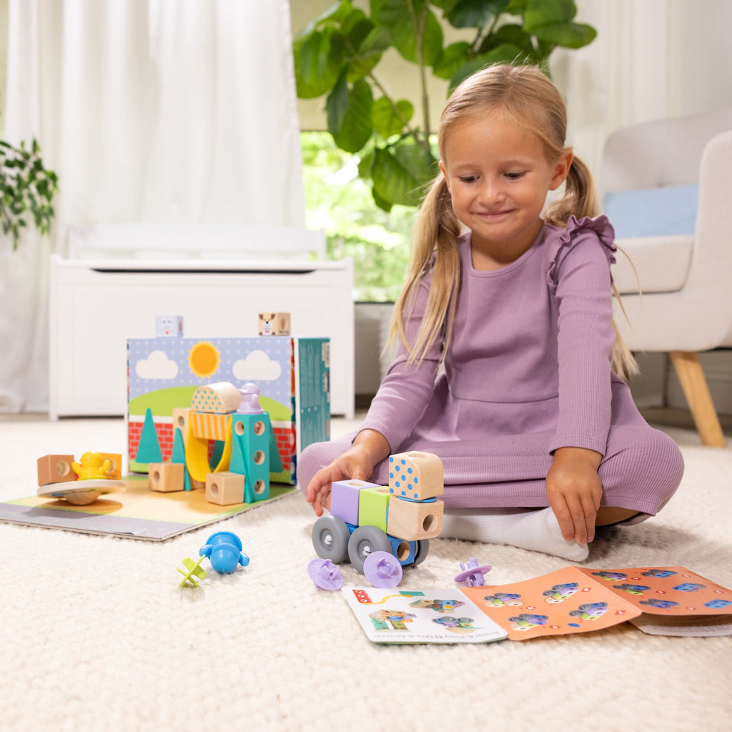 Educational Blockables Town Play Set