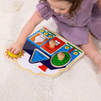 Educational First Shapes Jumbo Peg Puzzle - 5 Pieces