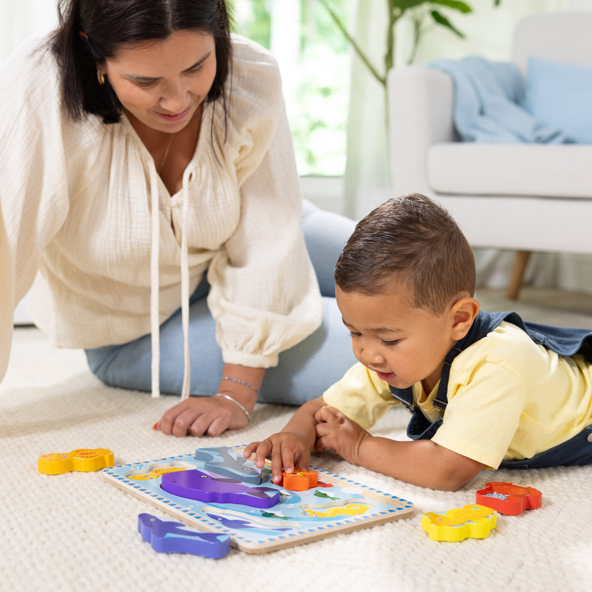 Educational Sea Creatures Chunky Puzzle - 7 Pieces