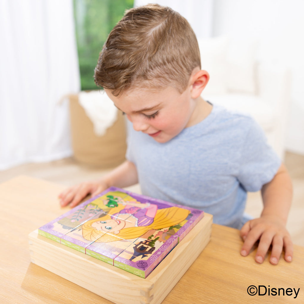 Educational Disney Princess Wooden Cube Puzzle