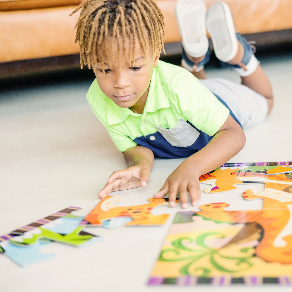 Educational Dinosaur Dawn Floor Puzzle - 24 Pieces