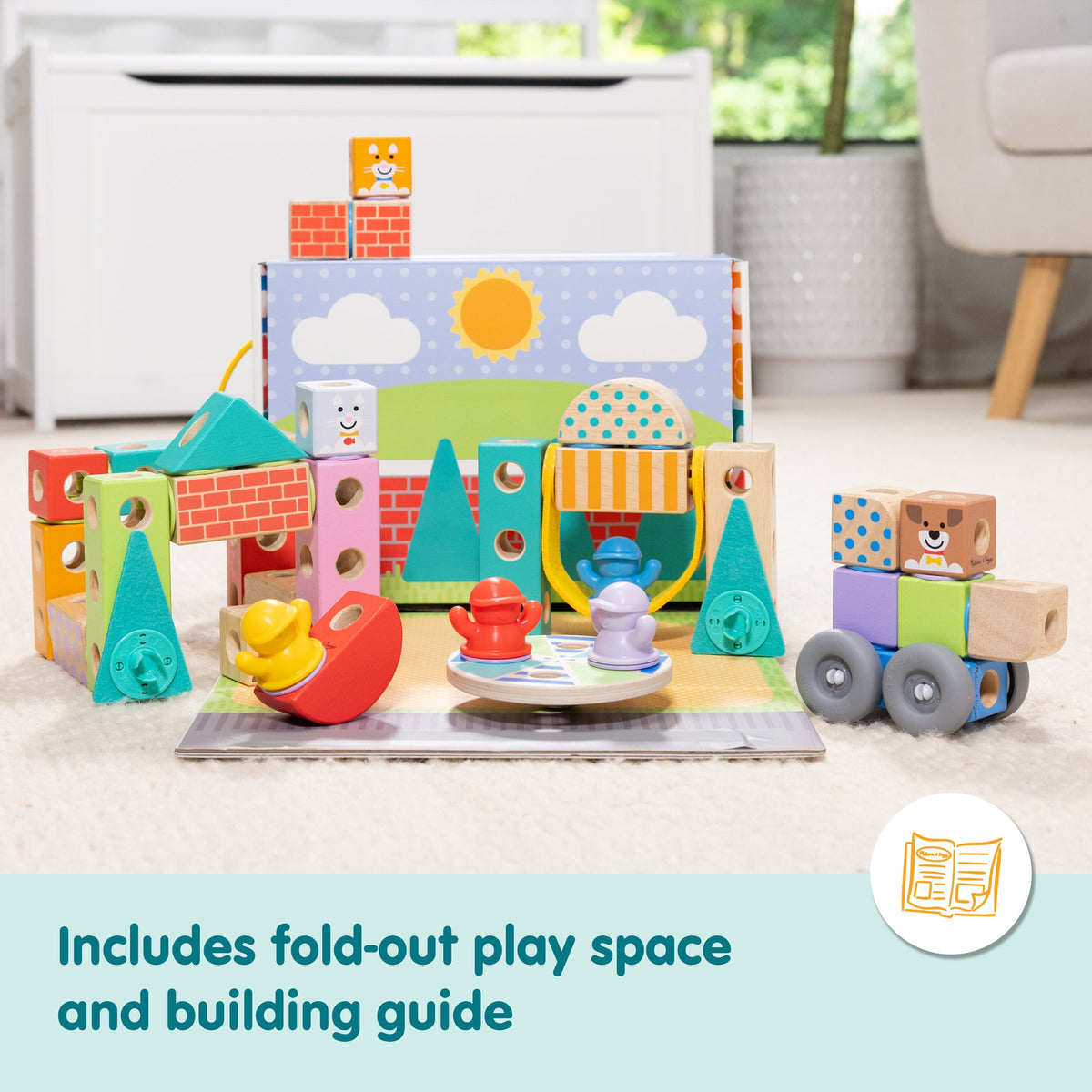Educational Blockables Town Play Set