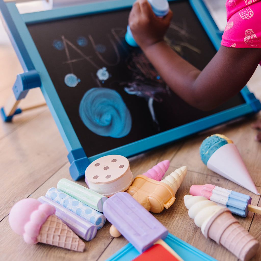 Educational Ice Cream Shop Chalk Play Set