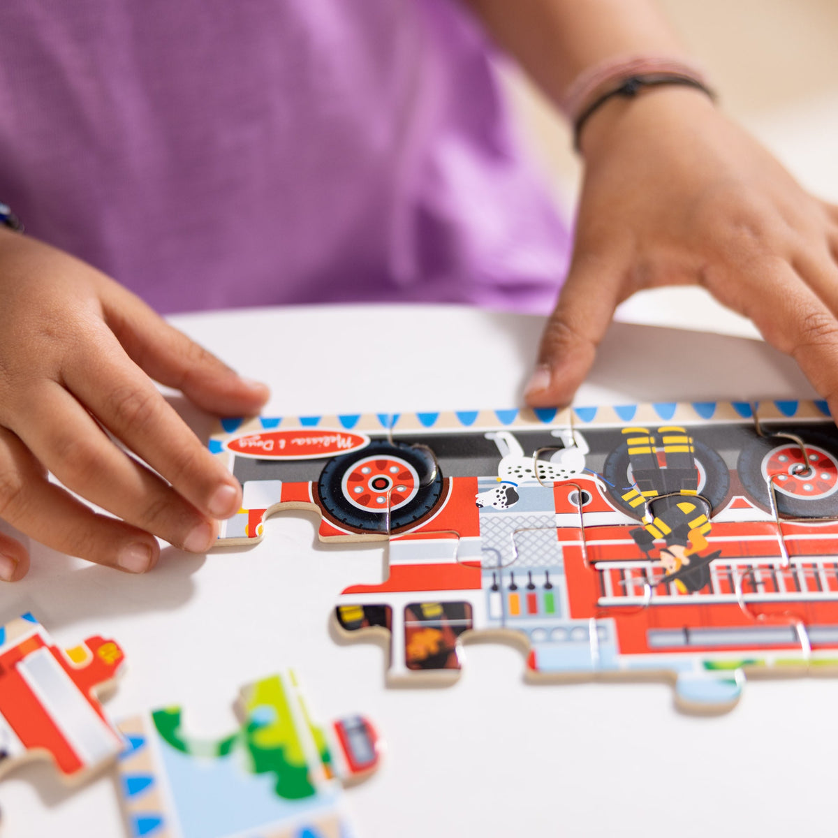 Educational Wooden Jigsaw Puzzles in a Box - Vehicles