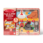 Educational Happy Hens Push to Pop Puzzle