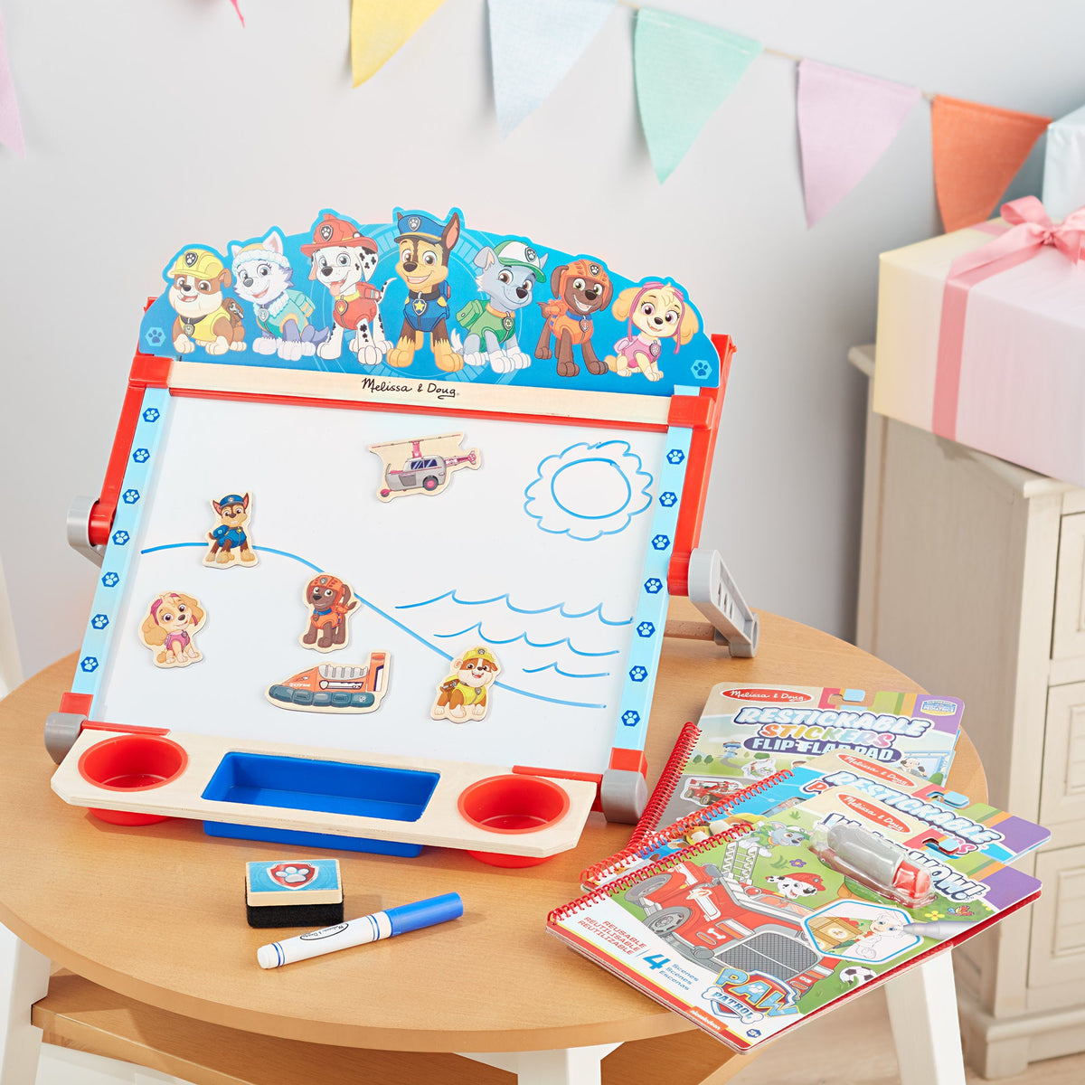 Educational PAW Patrol Wooden Tabletop Art Center