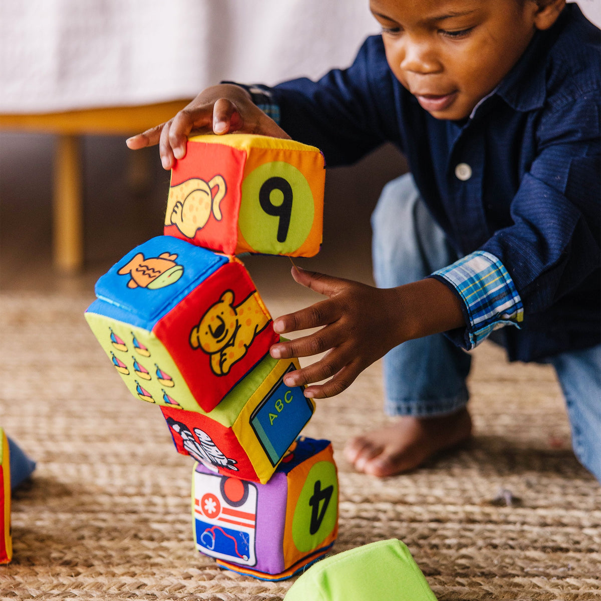 Educational Ks Kids Match and Build Soft Blocks