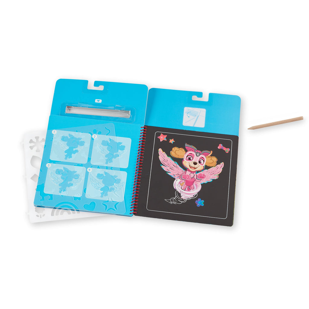 Educational PAW Patrol Scratch Art Pad - Skye