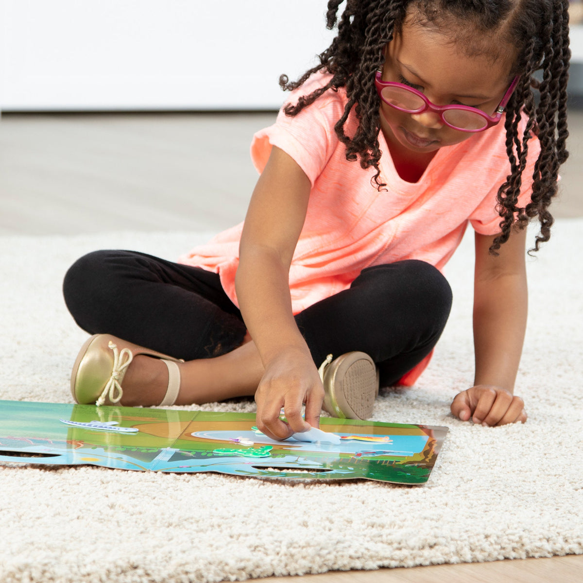 Educational Puffy Sticker Play Set - Dinosaur