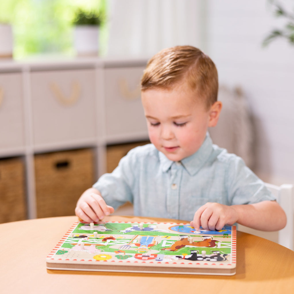Educational Old MacDonalds Farm Song Puzzle - 8 Pieces